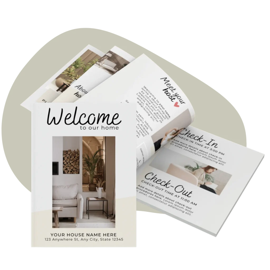 BnB Welcome Book mockup