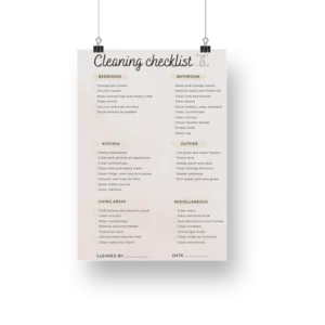 The Cleaning Checklist