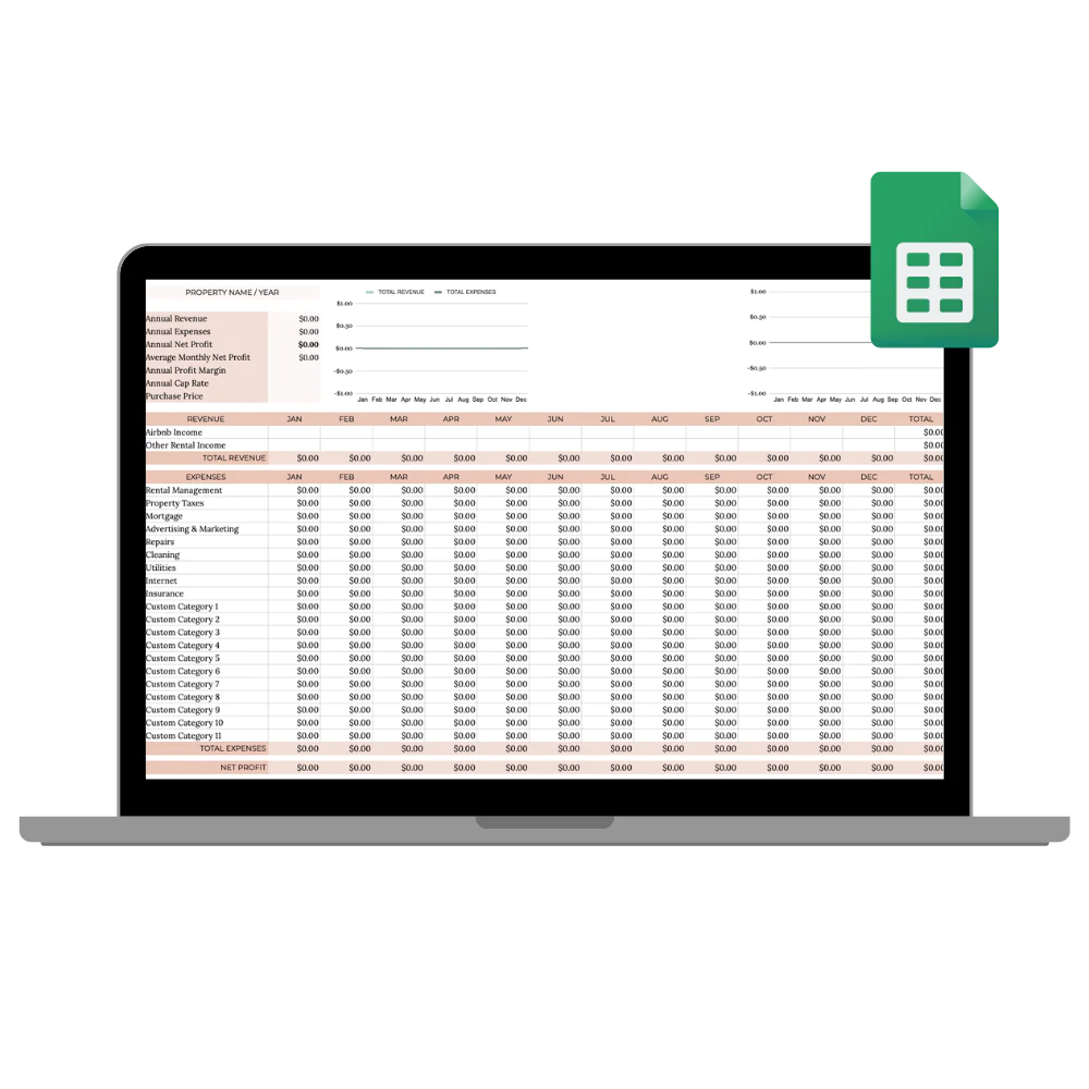 BnB Income & Expense Tracker preview