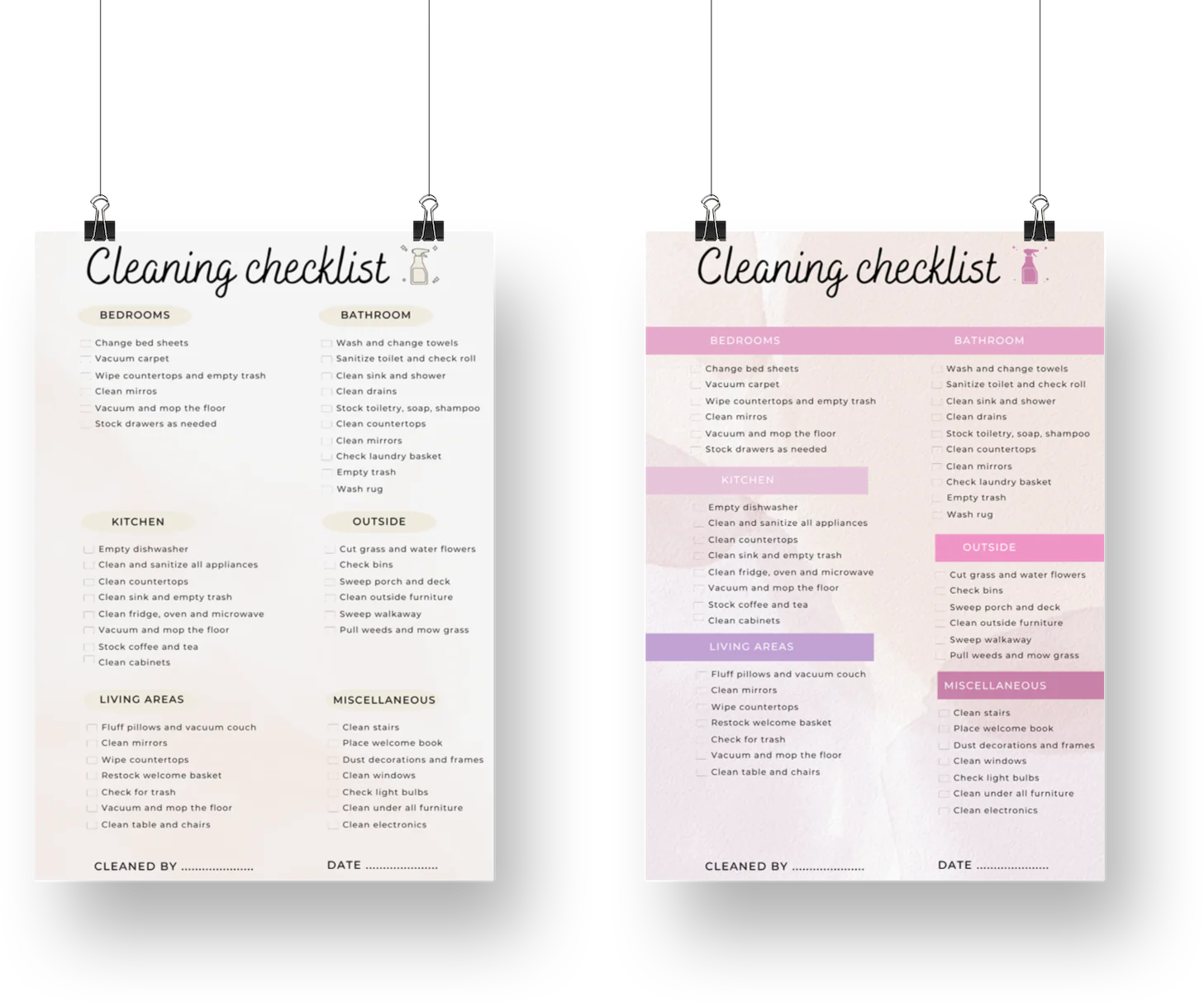 The Cleaning Checklist preview